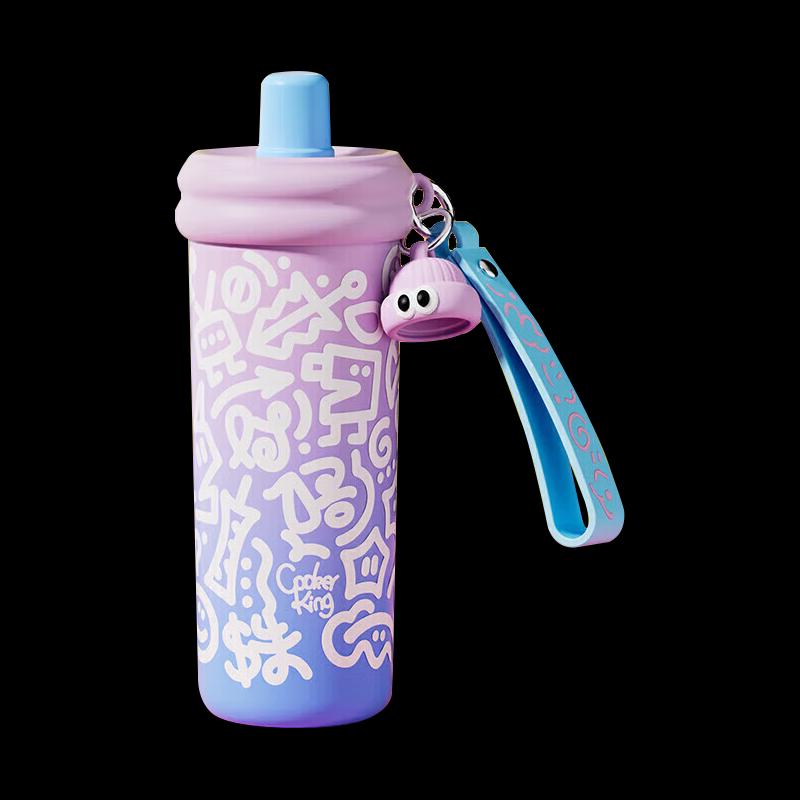 COOKER KING 316 Stainless Steel Kids  Straw Thermos Bottle