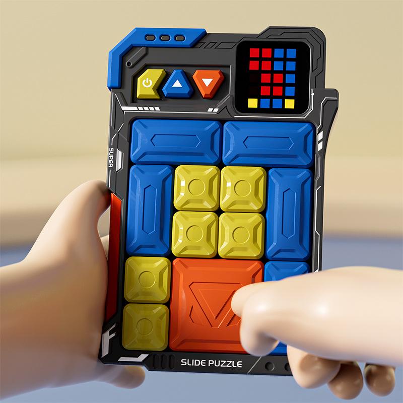 Smart Magnetic Huarong Road Puzzle Blocks for Kids (Ages 4-6) - Educational and Stress-Relief Toy