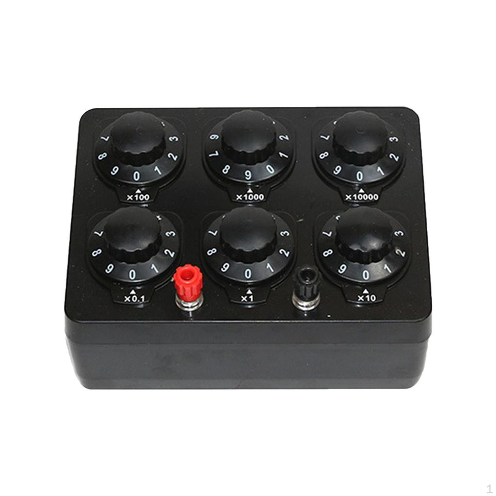0-9999 Ohm Decimal Resistance Meter Teaching Knob Switch Experimental Instrument Ohmmeters for