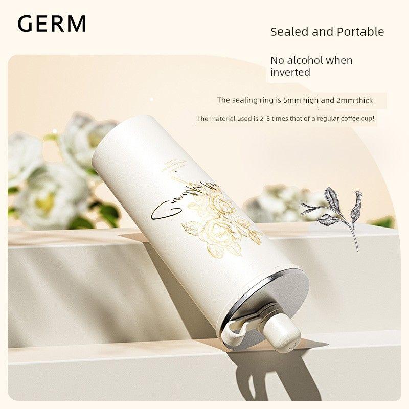 Germ Floral Large-Capacity Thermos Cup Coffee Cup for Women High-Value Water Cup Straw Cup Birthday Gift 25 New Models