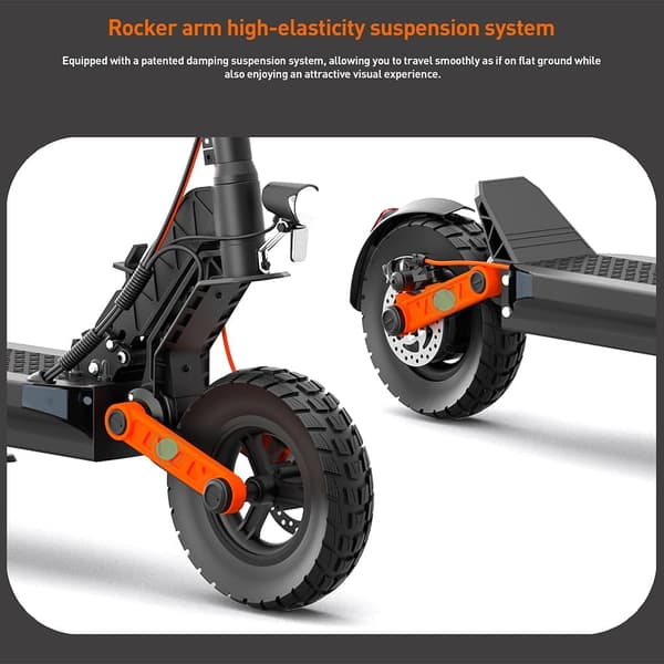JOYOR S5 ABE Electric Scooter for Adults, 500W Motor, 45-50km Range,Front & Rear Disc Brakes, 10" Air Tires, Foldable Commuter Scooter