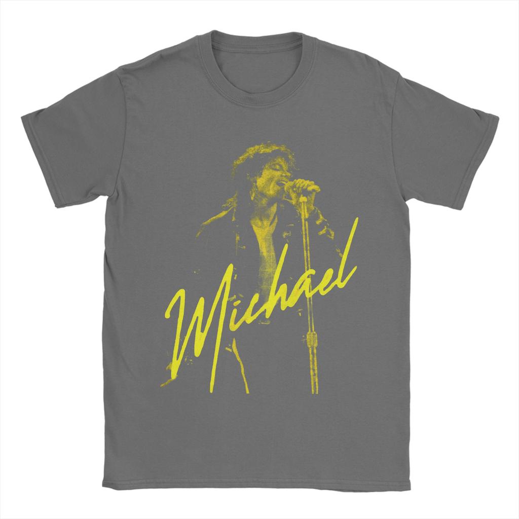Unisex  MJ Michael Jackson T Shirt  Cotton Clothing Vintage Short Sleeve Crew Neck Tees Birthday Gift TShirt
