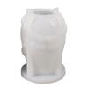 Embossed Flower Vase Mould Flexible Silicone Mold for Flower Planter Handmade Home Decoration Jewelry Molding Tool