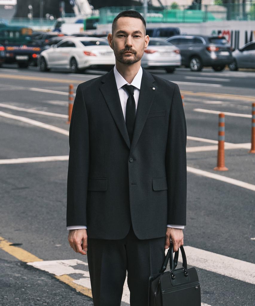 STCO Motion-Free Solid Formal Jacket_Charcoal Grey (Classic Fit)_Ssjwc52Csc