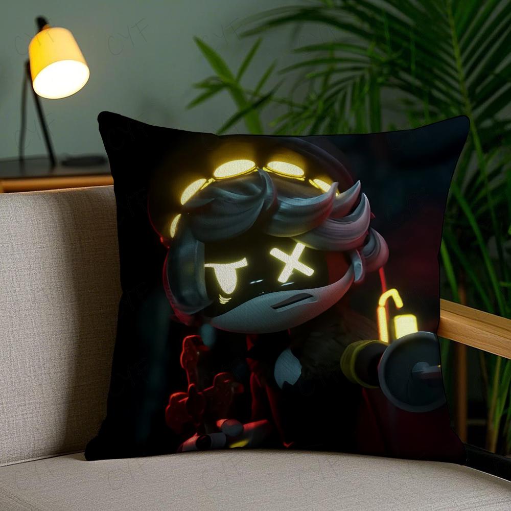 M-Murder D-Drones Game Pillow Case Anti-Dustmite Pillowcase Invisible Zipper Silky Short Plush Sofa Cushion Cover