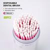 100Pcs Disposable Dentistry Long Micro Brush Bendable Teeth Whitening Dental Micro Applicator Brushes Extension Tools Materials