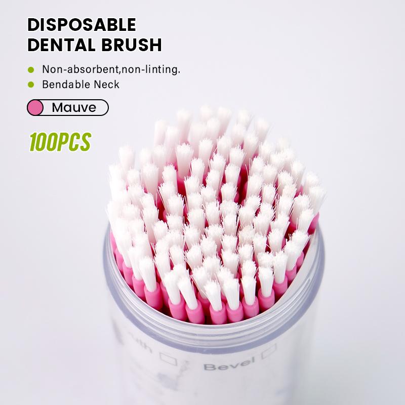 100Pcs Disposable Dentistry Long Micro Brush Bendable Teeth Whitening Dental Micro Applicator Brushes Extension Tools Materials
