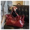 Retro Solid Color Faux Leather Shoulder Bag for Women, Chic Belt Buckle Clutch Handbag, Spacious Daily Commute Tote