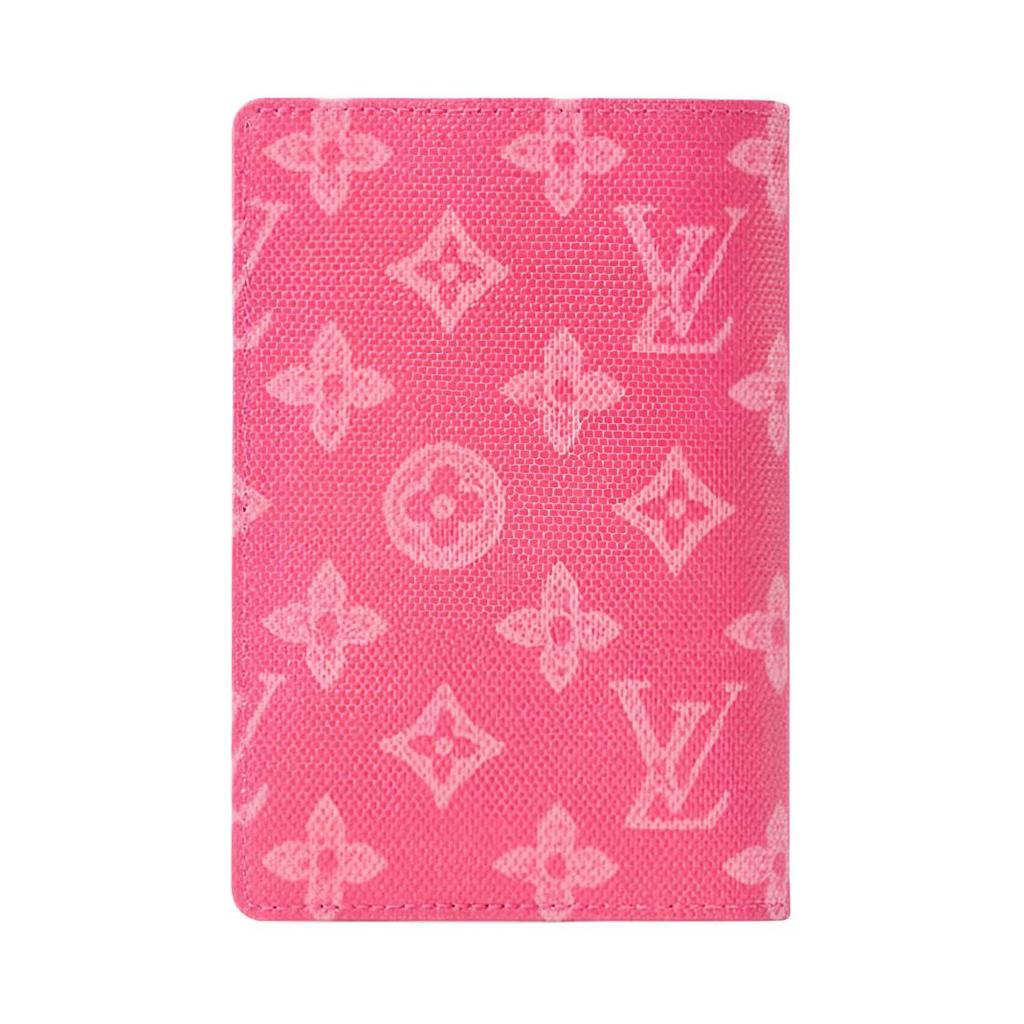 Louis Vuitton Passhülle Monogramm Origine Rose Band Leinwand Geldbörsen Damen Rosa M27615