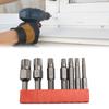 7pcs/Set 50mm 12 Point Torx Screwdriver Bit Hex Shank Magnetic Electric Manual Screwdriver Drill Bit Tool M5 M6 M7 M8 M10 M1 2