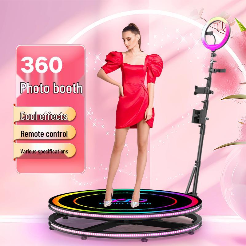 360-Degree Photo Booth: Selfie Platform for Surround Video & Photography