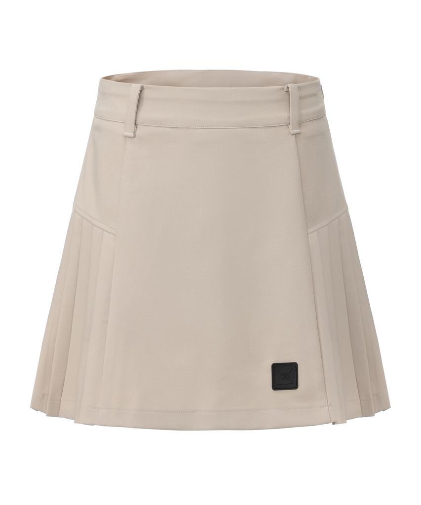 E.PARCA Mode Look A-Line Side Pleated Skirt