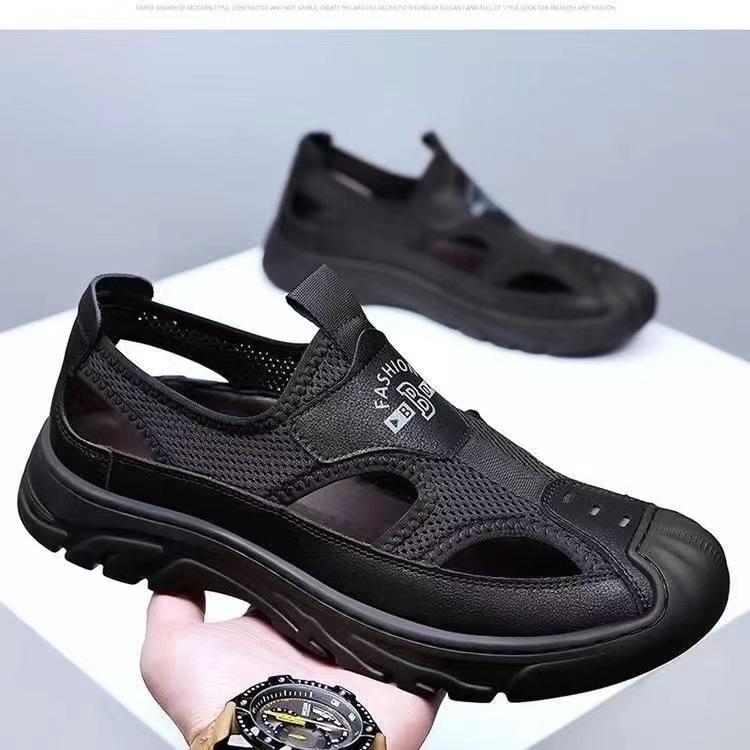 Men's Non-Slip Sports Casual Beach Shoes: Stylish Summer Breathable Mesh Sandals