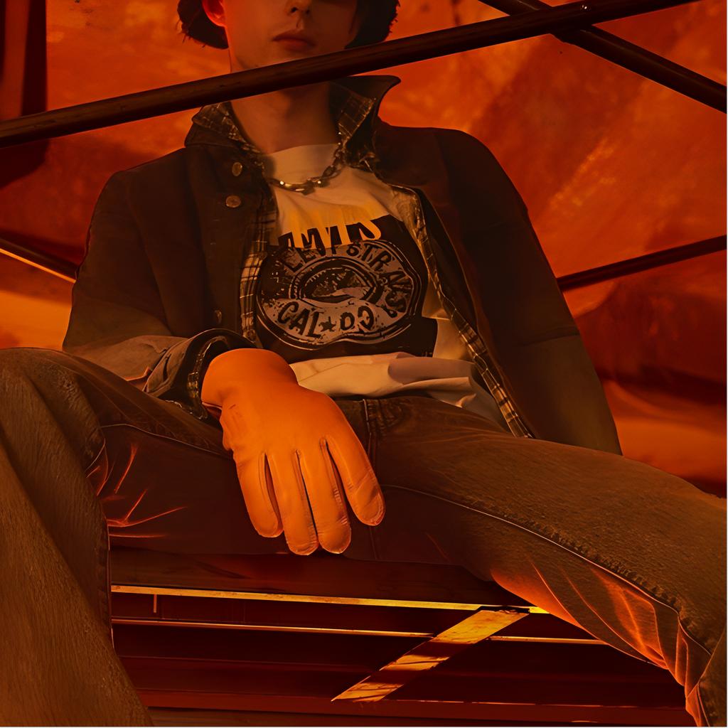 Levis Denim Wanderer Series FW24 Gradient Collar Loose Straight Long Sleeve Denim Jacket Men Jackets Gradient-Black 0017C-0001