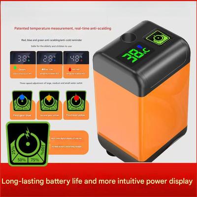 3 Water Output Mode IPX7 Waterproof Shower Equipment USB Rechargeable Outdoor Camping Portable Electric Shower Pump