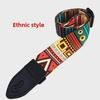 Ethnic-Style Widened Polyester Guitar Straps for Electric Guitars