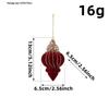 New Christmas Tree Red Flocking Ornaments and Bow Decorations