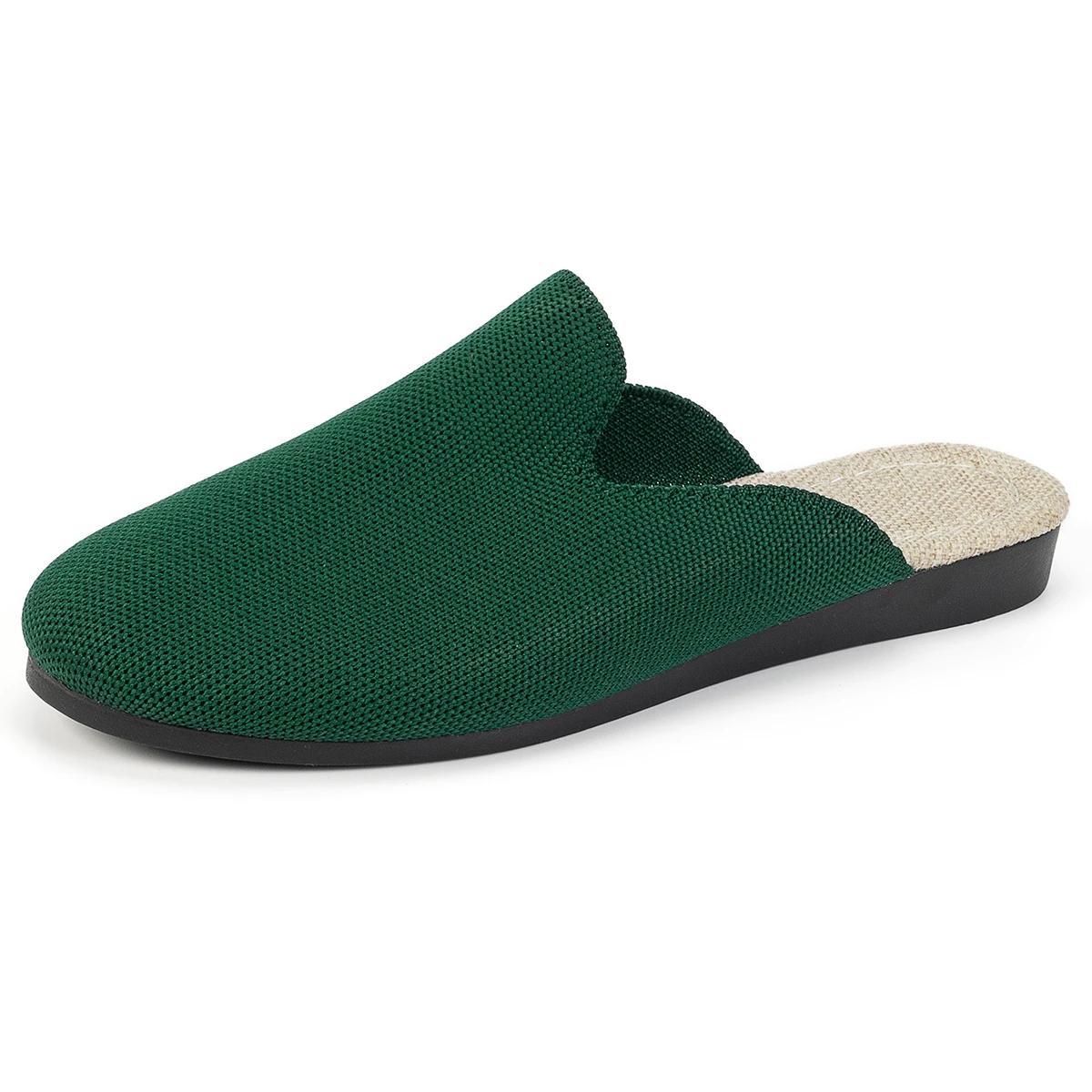 Модные вязаные дышащие женские полутапочки 2024 года — фото 8