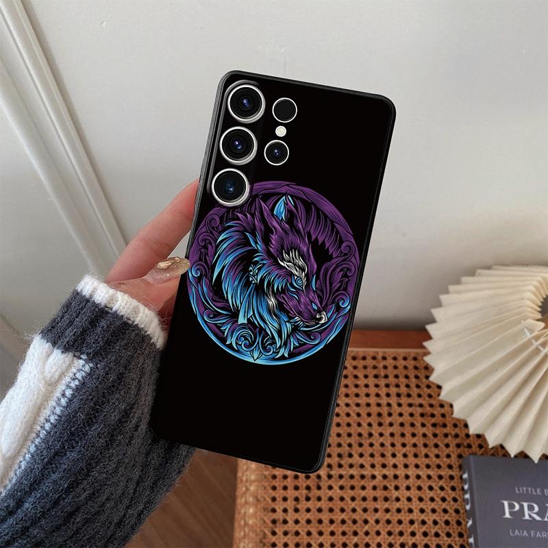 

Мягкий силиконовый черный чехол с рисунком животных для Xiaomi Redmi Note 13 Pro Poco C65 Samsung A55 A35 M35 S24 iPhone Camera Защитный противоударный чехол Xiaomi Poco C65