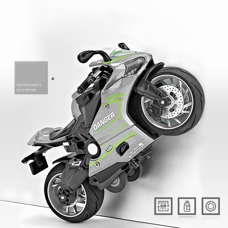 1/12 Scale Ducati Diecast Motorcycle Model Toy, Pull Back Toy with Sound and Light for Kids Toddler Boys Girls Gift Collection