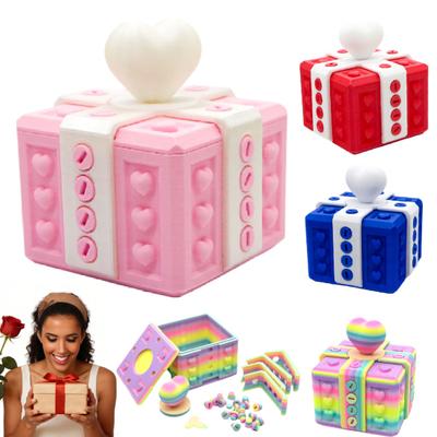 Cutie Cadou Enervantă Cutie Cadou Puzzle Imprimată 3D Cutie Cadou Glumă Reutilizabilă Cutii Cadou Noutate Recipient pentru Bani Card pentru Ziua de Naștere Crăciun