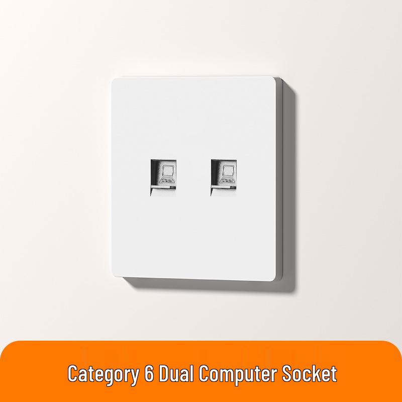 Ultra-Thin Smart Switch Panel with Mijia App Voice Control, Single/Double Options for Whole House Smart Home Integration.