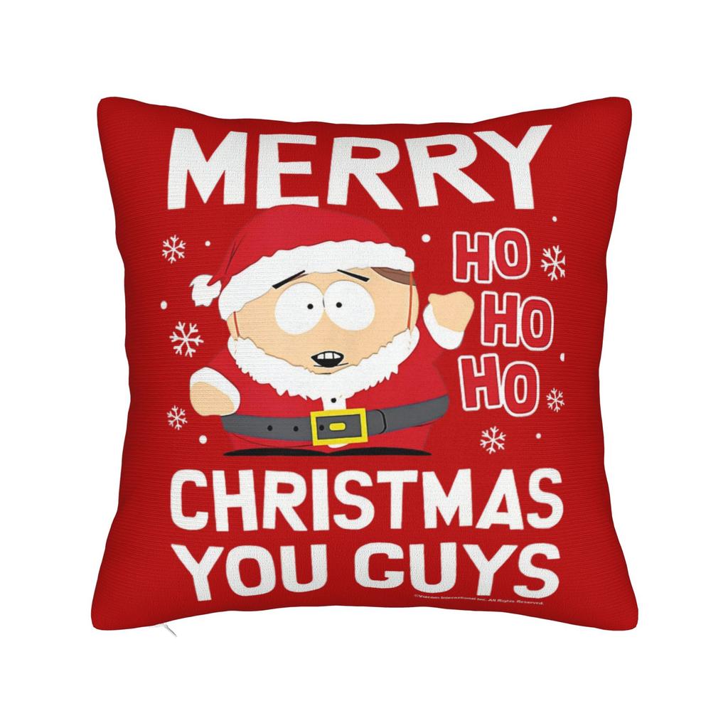 Cartoon Souths Parks Christmas Pillowcase Soft Cushion Cover Decorations Throw Pillow Case Cover Bedroom Square
