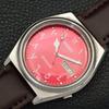VINTAGE SEIKO 5 AUTOMATIC 7009A JAPAN MENS ARABIC RED COLOR DIAL WATCH a702665-1