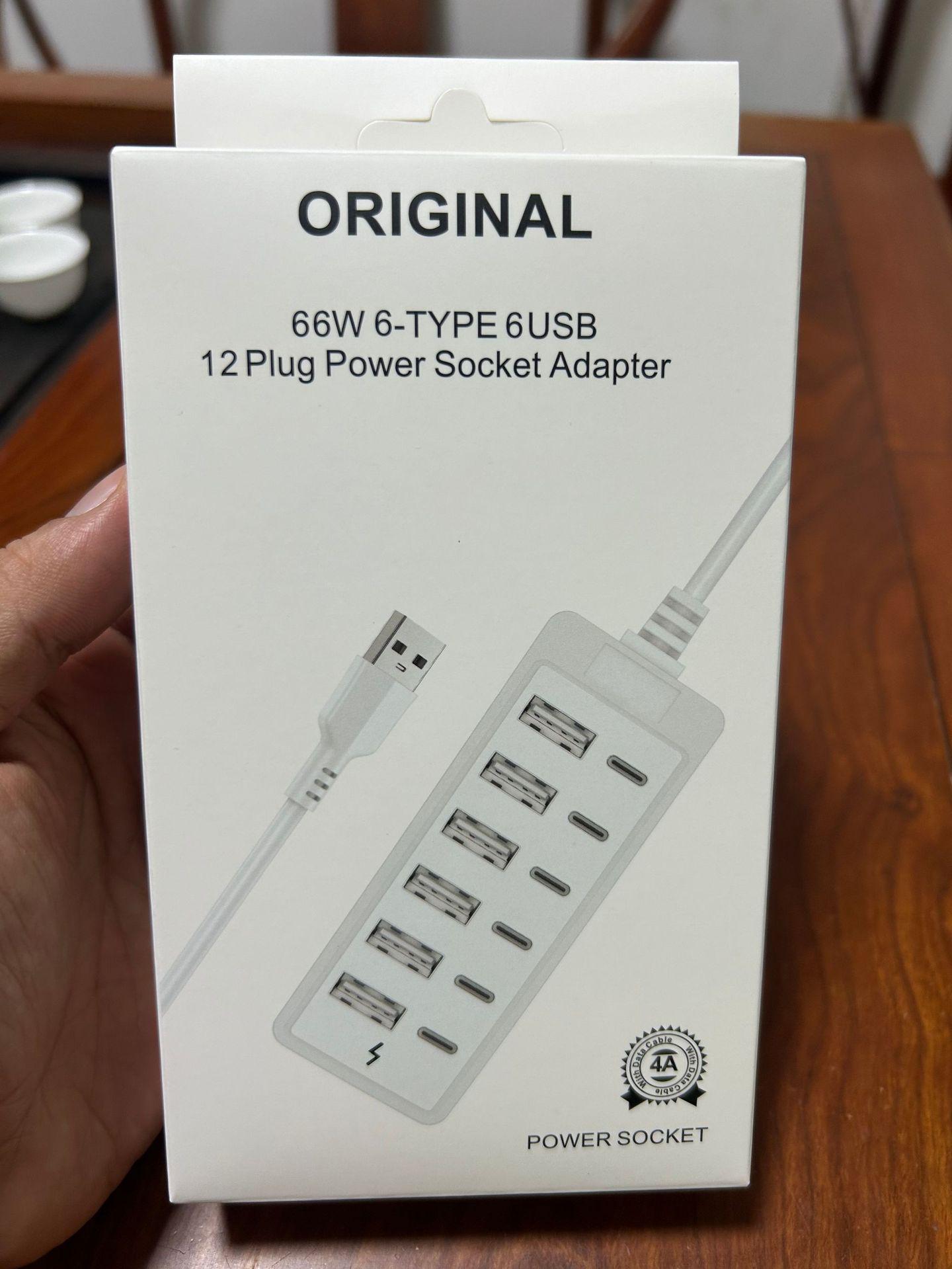 

Док-станція-хаб з 1-12 портами, 6 портами USB та 6 портами Type-C для заряджання та передачі даних