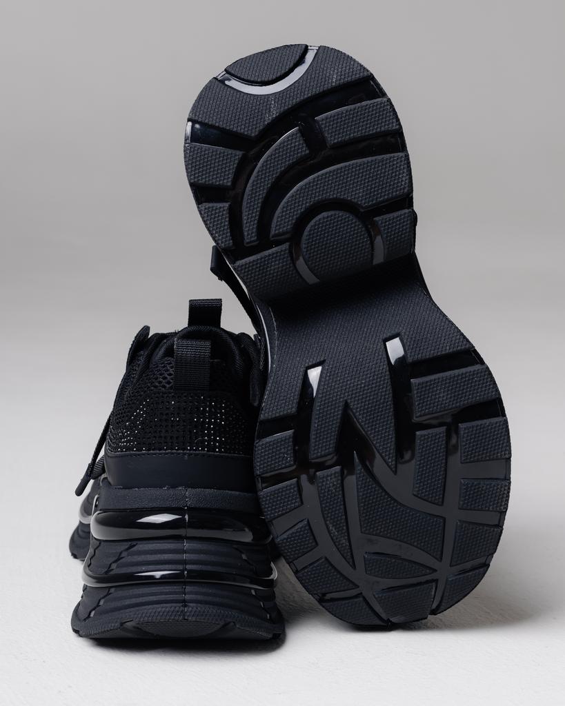 Кроссовки женские Suny Liana 1273 36 черные кожа сетка