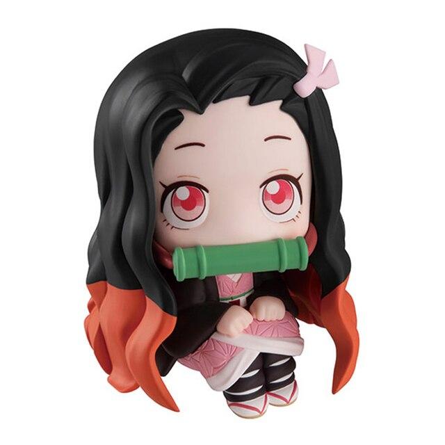 Anime Kimetsu No Yaiba Figure Toy Mh Look Up Demon Slayer Kamado Tanjirou Kamado Nezuko Action Figure Model Doll Toys