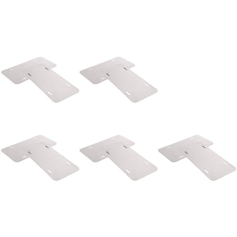 Premium 10 Pack Sublimation License Plate Blanks,Heat Thermal Transfer DIY Picture,Aluminum License Plate Tag License Plate Covers Frames 6