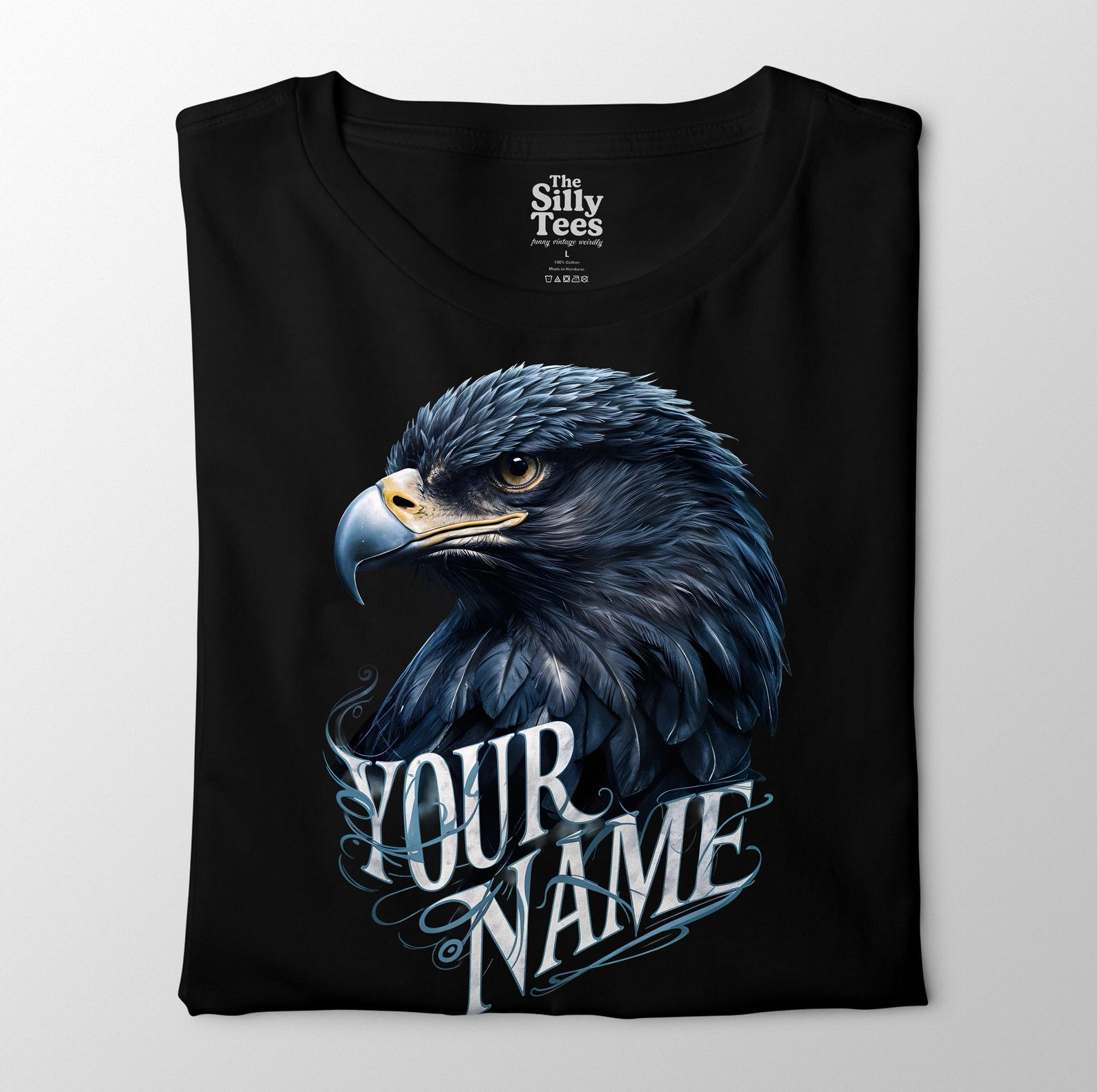 Personalized Bald Eagle T-Shirt: Custom Name Graphic Tee 4XL