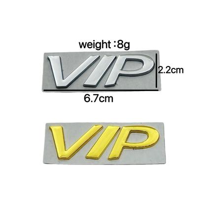 VIP Metal Car Emblem: Personalized Rear & Side Body Stickers