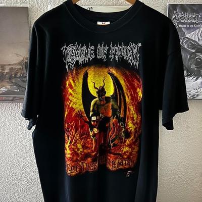 Vintage Koszulka Cradle of Filth Get Thee Behind Me Satan BL793 Koszulka Unisex