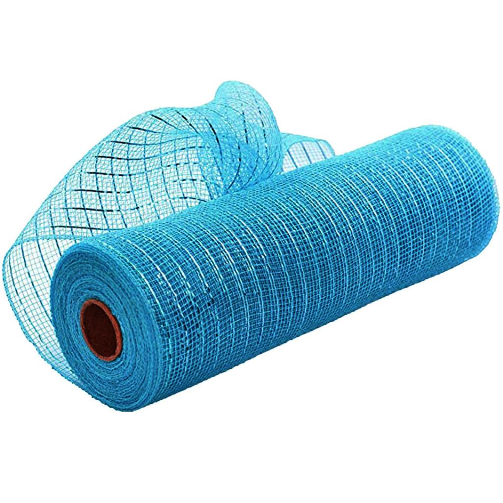 Poly Mesh Ribbon with  Foil Each Roll for Wreaths Swags Bows Wrapping and Decorating