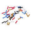 50PCS Bicycle Brake Cable Cap 5 Color Assortment Aluminum Impact Resistant Cable End Crimp