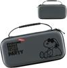 Case for Switch Storage Nylon for Carrying for Storing Game Cards [SNOOPY] Switch, Case, Bag, Material, Around, (Black) [Used]