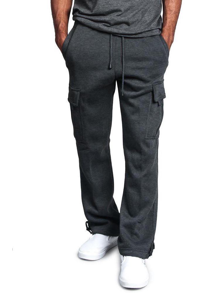 Men's Casual Multi-Pocket Loose Straight Overalls