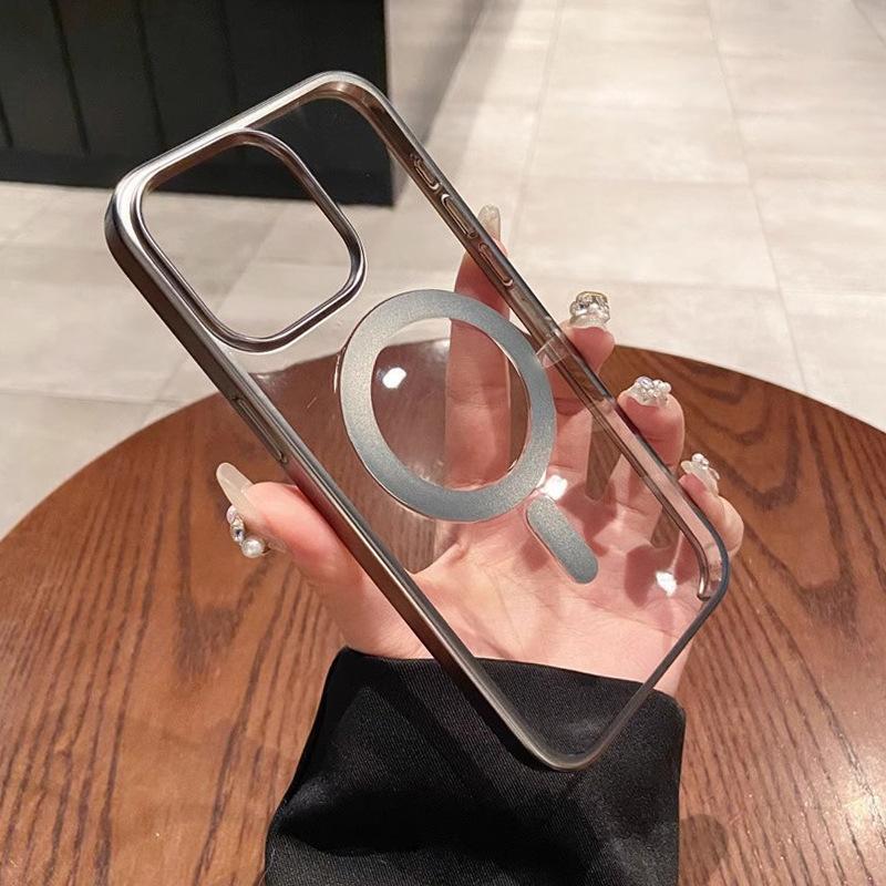 

Подходит для Apple 16proMax Тройной комплект Оригинальный цвет Чехол для мобильного телефона Магнитная адсорбция iPhone 15 Матовый 14 Противоударный защитный чехол iPhone16