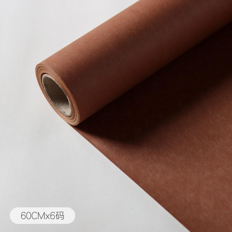 60cmx6yards/1rotolo Carta da Imballaggio Monocolore ad Alta Texture Pellicola Opaca Carta da Regalo per Bouquet di Fiori Bobina Carta da Imballaggio Fai da Te
