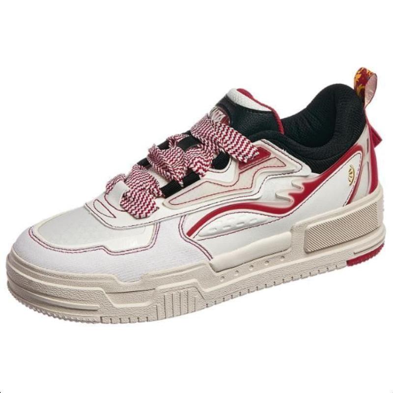 

Anta Cushioning Wear-Resistant Low-Top Skateboard Shoes Men s White Red Black Sneakers 112418041-5 40