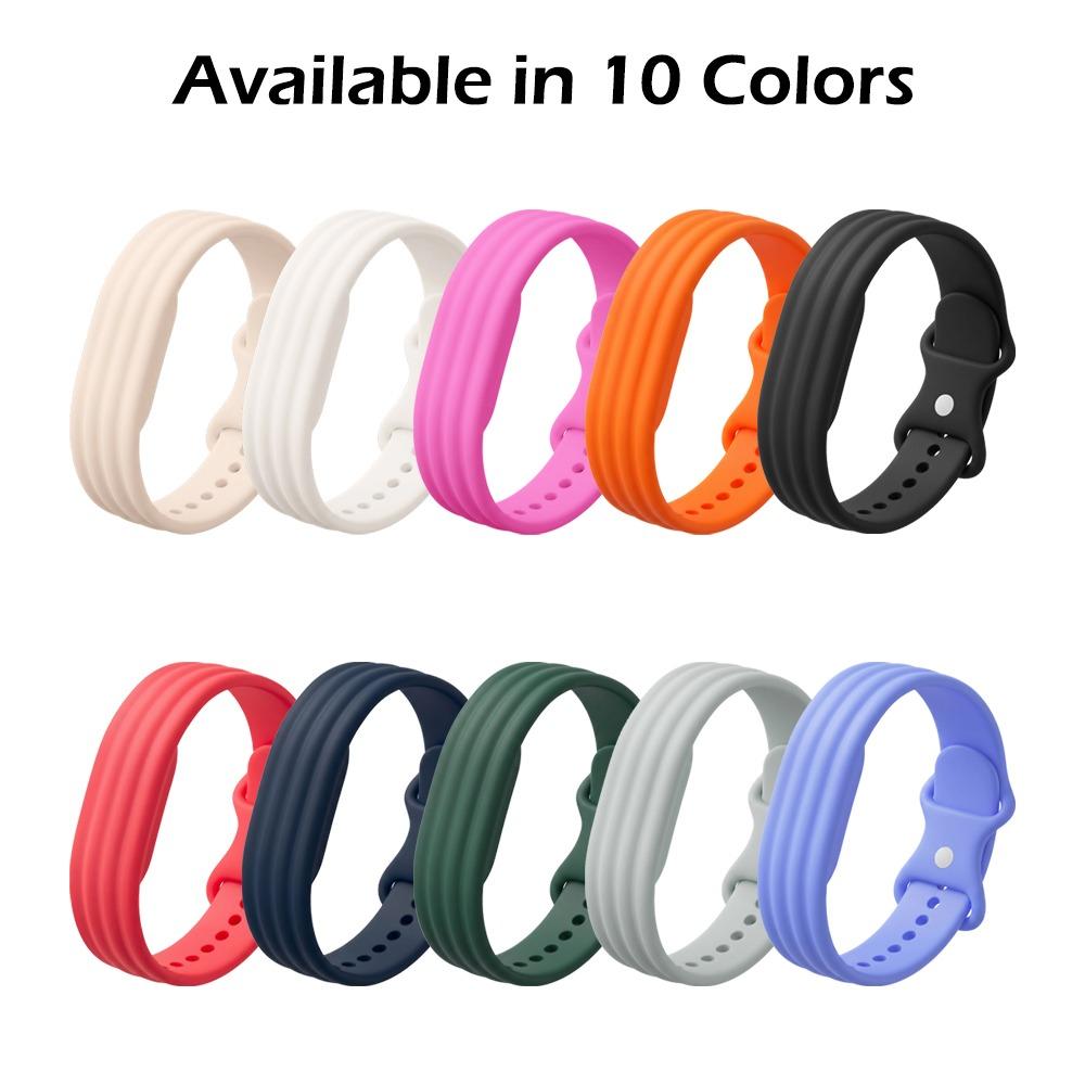 2pcs Style Silicone Strap for Google Fitbit Air Waterproof Durable Sport Band Soft Skin-Friendly Watch Wristband