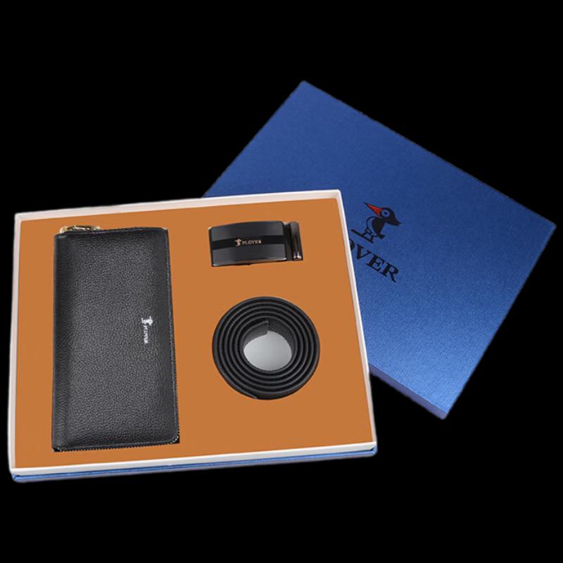 Мужской кожаный ремень и кошелек Plover 115cm