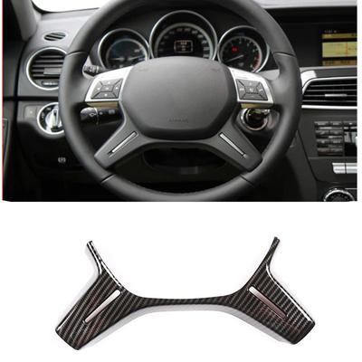Para Mercedes Benz Clase C W204 C180 C200 2011-2013 decoración del volante del coche embellecedor E ML GL clase W212 X166