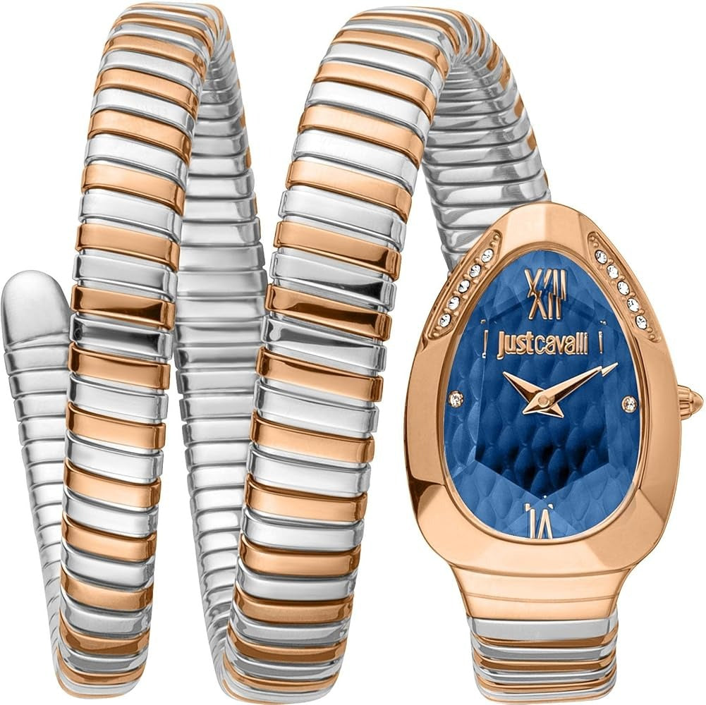 Just Cavalli Serpente Metallica Blue Dial