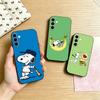 O-l Snoopy  Phone Case For Samsung Galaxy A73,A72,A71,A70,A53,A52,A51,Others Soft Black Cover