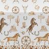 APOWBLS Western Cowboy Party Decorations Tablecloth - Disposable Wild West Cowboy Birthday Party Supplies Table Cover, Western Rodeo Cowboy Birthday