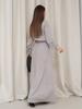 Gray Shirt Dress with Long Sleeves ISSA PLUS