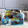 Coperta stampata cartone animato Digimon Coperta in flanella Coperta calda coperta da picnic Coperta da casa da viaggio fodere per letto Regalo di compleanno